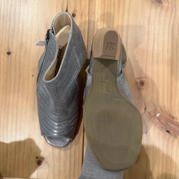 Paul Green Peep-Toe Ankle Boots - Picture 6 of 8